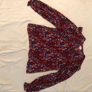 Women’s Medium Floral Long Sleeve